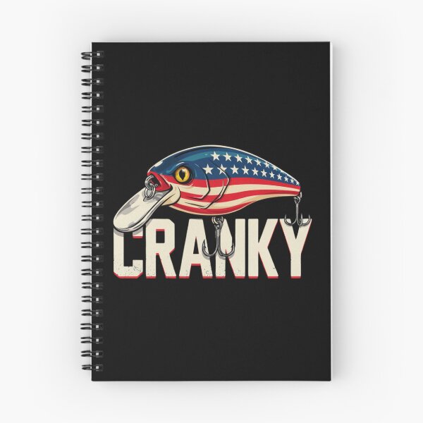 Item preview, Cranky USA Flag Funny Crankbait Fishing Lure Fathers Day designed and sold by Dabbing Turtle Designs.