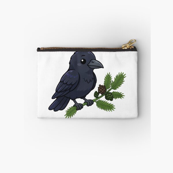 Item preview, Crow Holding Pine Branch designed and sold by pumsquare.