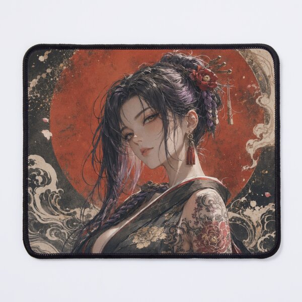 Item preview, Female Samurai Under the Red Sun designed and sold by Japan-kanji-ya.