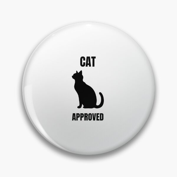 Item preview, Cat Approved Funny Cat Lover Sticker | Minimalist Black Cat Design designed and sold by Savage Cat Quotes.