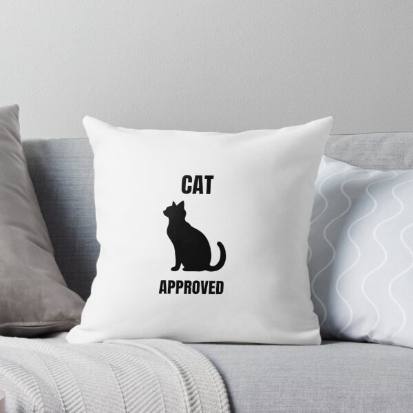 Item preview, Cat Approved Funny Cat Lover Sticker | Minimalist Black Cat Design designed and sold by Savage Cat Quotes.