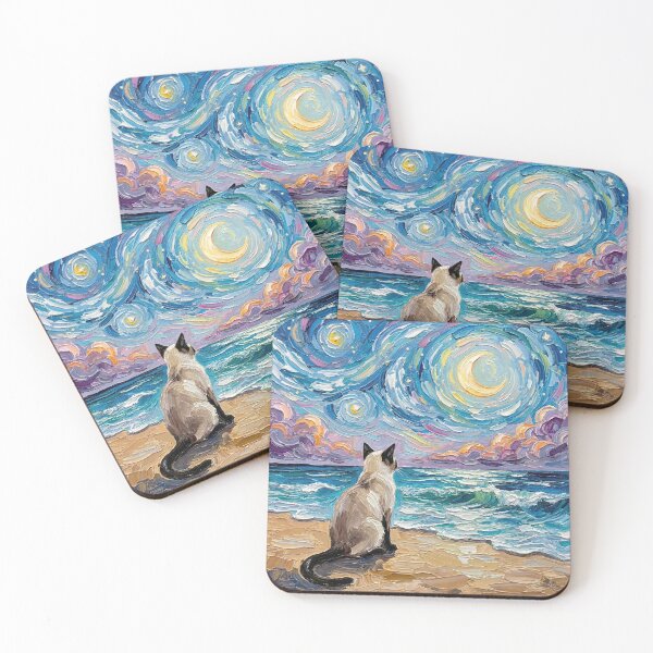 Item preview, Beach Nights - Siamese designed and sold by AjaTrier.