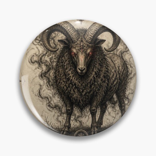 Item preview, Possessed Aries Zodiac Halloween Shirt | Ivory Vintage Engraving designed and sold by SunnyDesign82.