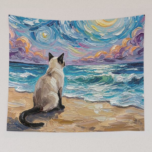 Artikelvorschau, Beach Nights - Siamese entworfen und verkauft von AjaTrier.