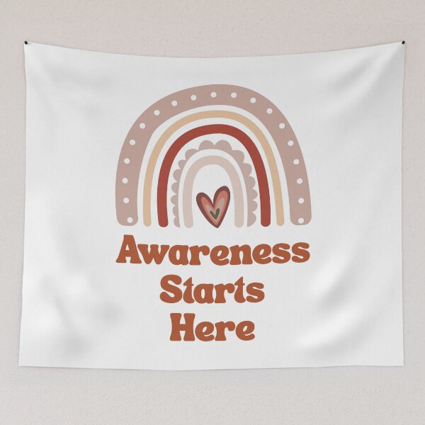 Item preview, Boho Rainbow Awareness Starts Here designed and sold by lsawareness.