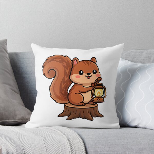 Item preview, Squirrel With Camping Lantern designed and sold by pumsquare.