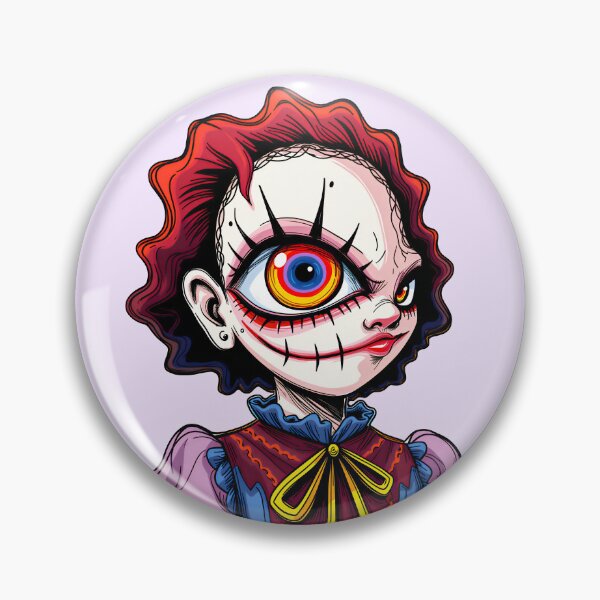 Item preview, Creepy Cute Clown Portrait – Spooky Dark Character Art designed and sold by QQQueen.