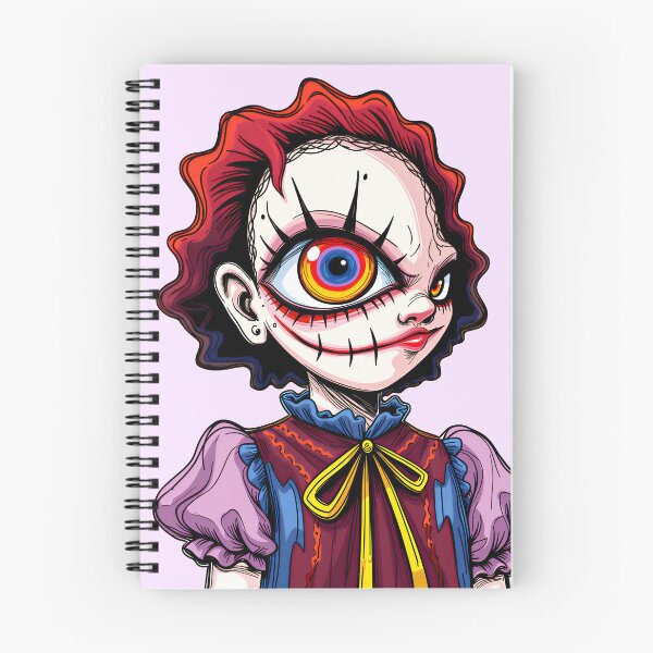 Item preview, Creepy Cute Clown Portrait – Spooky Dark Character Art designed and sold by QQQueen.