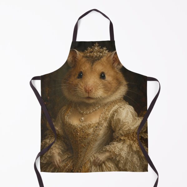 Artikelvorschau, The Royal Hamster Queen – Elegant Baroque Portrait entworfen und verkauft von LittleGinnyArt.