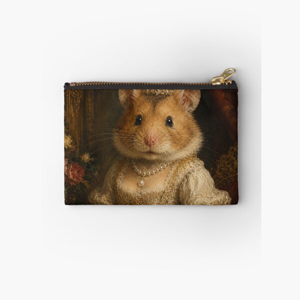Item preview, The Royal Hamster Queen – Elegant Baroque Portrait designed and sold by LittleGinnyArt.