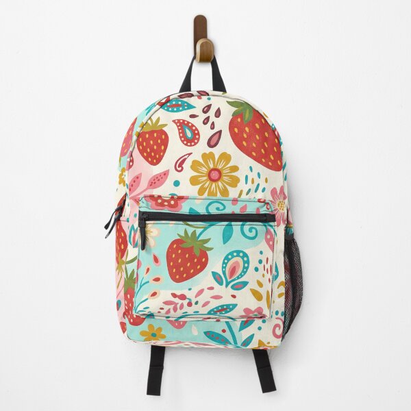 Artikelvorschau, Strawberry Flower Garden Pattern entworfen und verkauft von ASTRAL ART LAB.