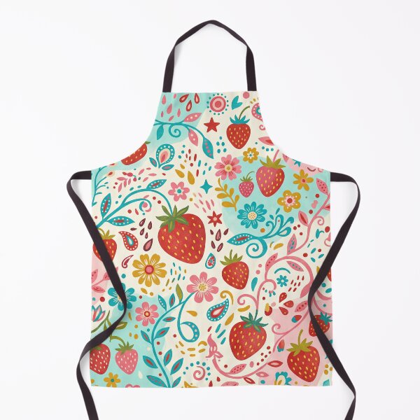 Item preview, Strawberry Flower Garden Pattern designed and sold by ASTRAL ART LAB.