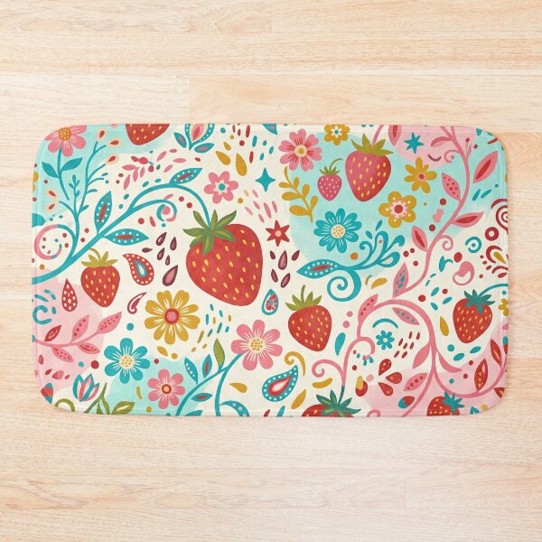 Item preview,  Strawberry Flower Garden Pattern designed and sold by ASTRAL ART LAB.