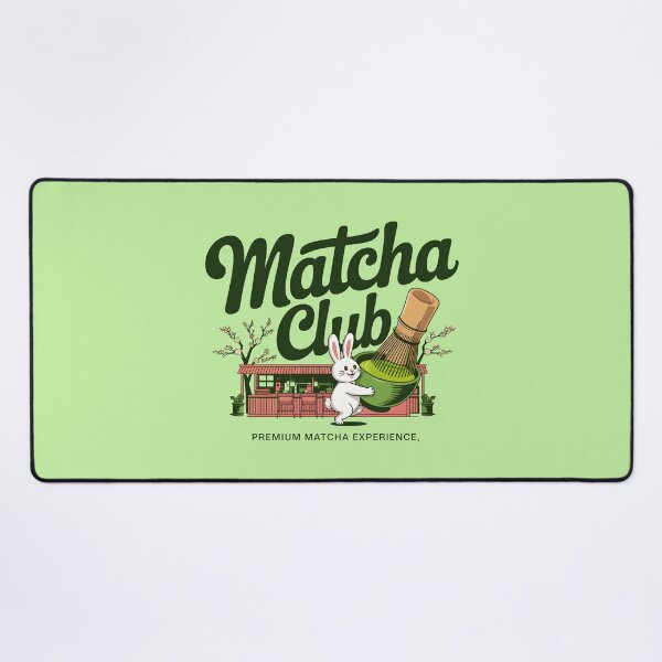 Item preview, Matcha Club Premium Matcha Experience Cute Bunny Tea Lover Shirt designed and sold by Raw Tigers.