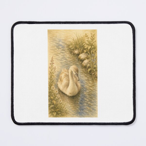 Item preview, Peaceful Young Swan designed and sold by ForestOwl.