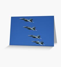 F/A-18A Hornet - "Purple Cobras" Greeting Card