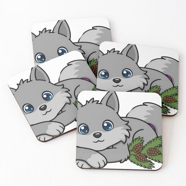 Item preview, Wolf Resting With Pine Branch designed and sold by pumsquare.