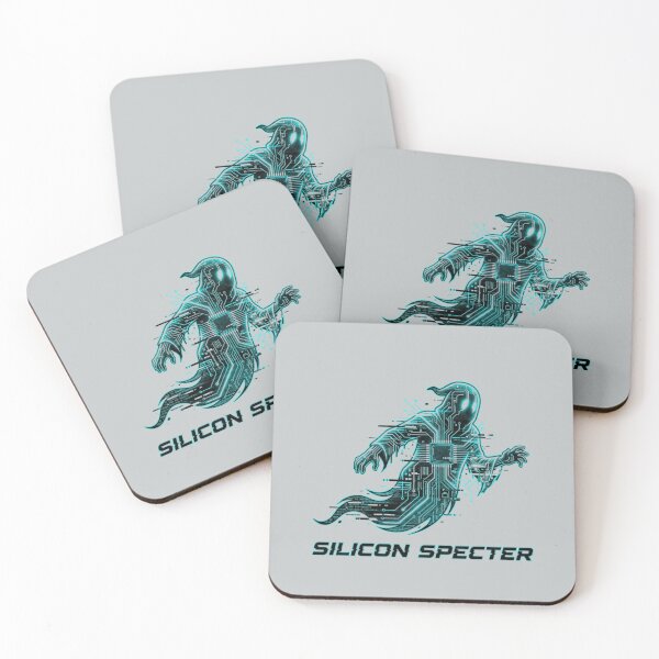 Item preview, Silicon Specter Cyberpunk Ghost Circuit Hacker Design designed and sold by KurtByteStudio.