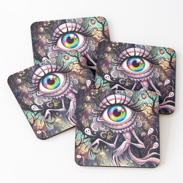 Item preview, One Eyed Creature – Weird Spooky Cute Dreamy Horror designed and sold by QQQueen.