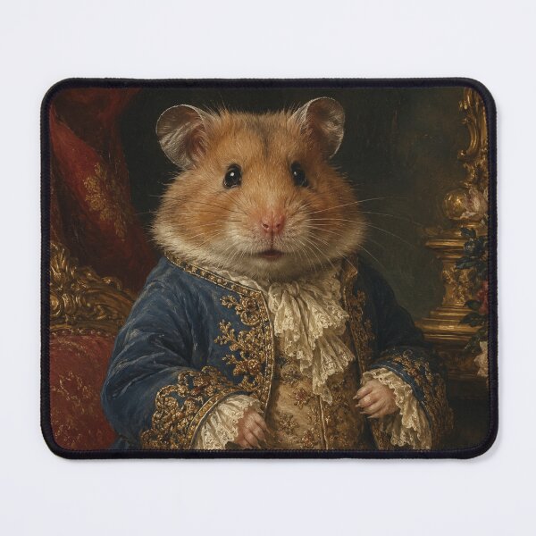 Artikelvorschau, The Noble Hamster – Royal Baroque Portrait entworfen und verkauft von LittleGinnyArt.