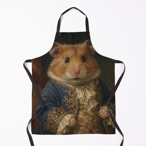 Item preview, The Noble Hamster – Royal Baroque Portrait designed and sold by LittleGinnyArt.