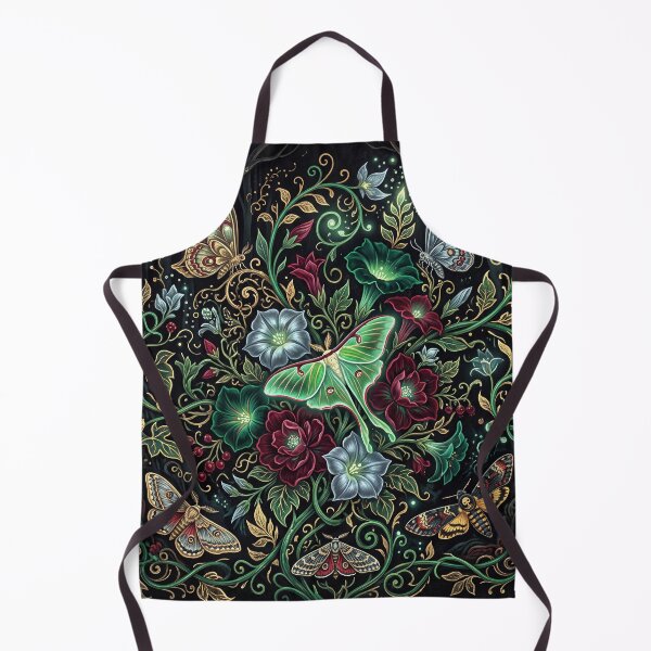 Item preview, Night Moth Garden Pattern designed and sold by ASTRAL ART LAB.