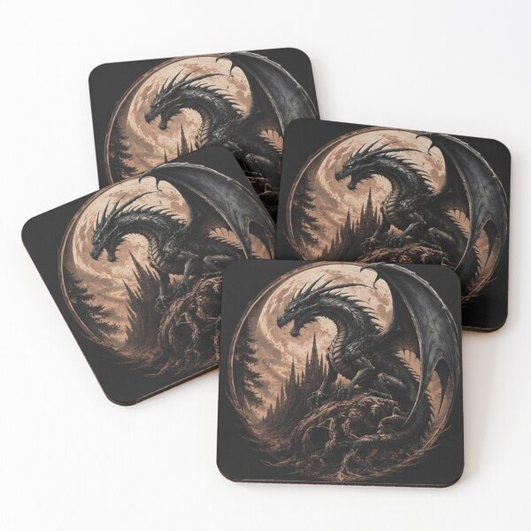 Item preview, Mystic Dragon Fantasy Art designed and sold by HollowOakPrints.