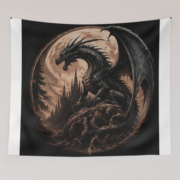 Item preview, Mystic Dragon Fantasy Art designed and sold by HollowOakPrints.