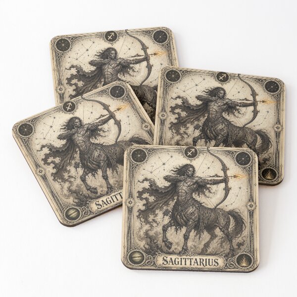 Item preview, Possessed Sagittarius Zodiac Halloween Shirt | Ivory Vintage Engraving designed and sold by SunnyDesign82.