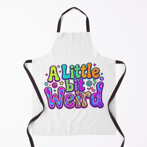 Item preview, A Little Bit Weird Sticker - Colorful Psychedelic Quote Design designed and sold by venus-st.