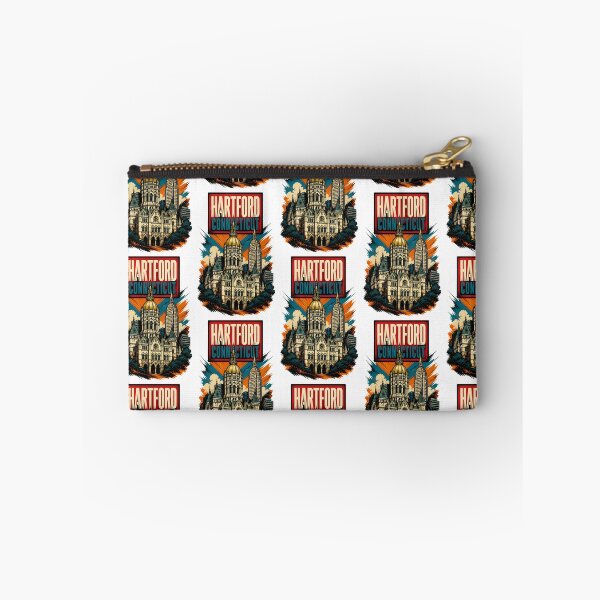 Item preview, Hartford, Connecticut, USA Vintage Travel Tourism Art designed and sold by TravelersGems.