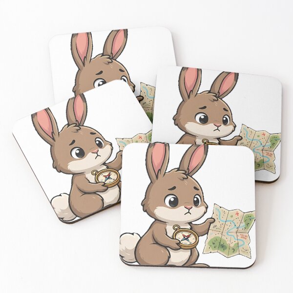 Item preview, Hare With Compass and Map designed and sold by pumsquare.