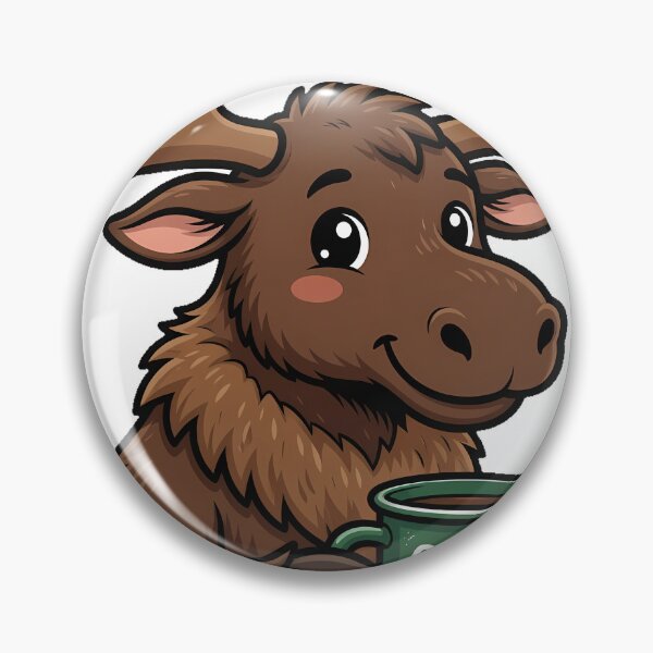 Item preview, Moose With Camping Mug designed and sold by pumsquare.