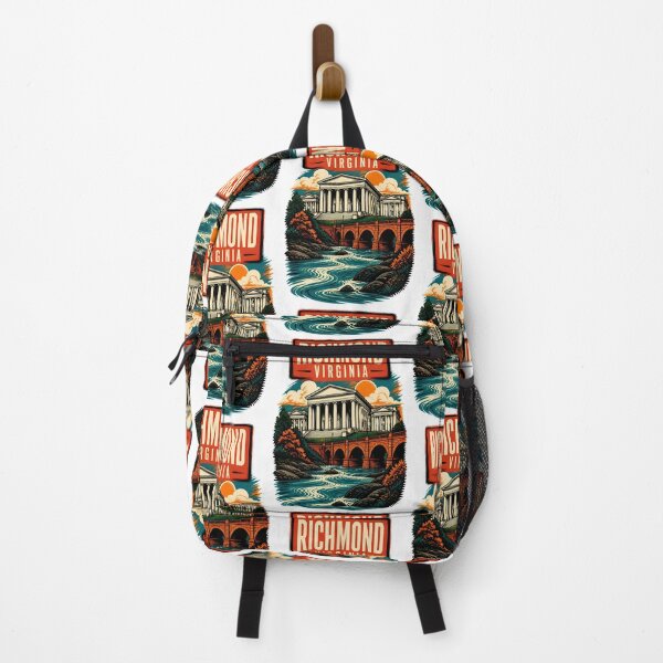 Item preview, Richmond, Virginia, USA Vintage Travel Tourism Art designed and sold by TravelersGems.