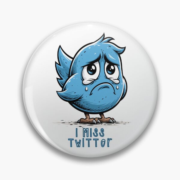 Item preview, I Miss Twitter | Nostalgic Sad Blue Bird Social Media Retro Design designed and sold by Ignorant-Artist.