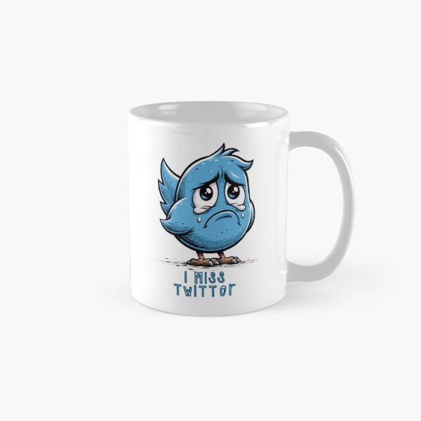 Item preview, I Miss Twitter | Nostalgic Sad Blue Bird Social Media Retro Design designed and sold by Ignorant-Artist.