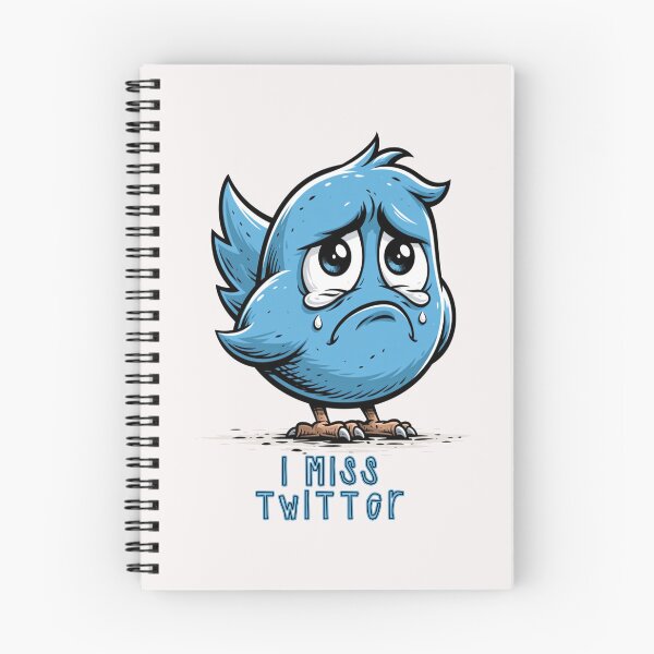 Item preview, I Miss Twitter | Nostalgic Sad Blue Bird Social Media Retro Design designed and sold by Ignorant-Artist.