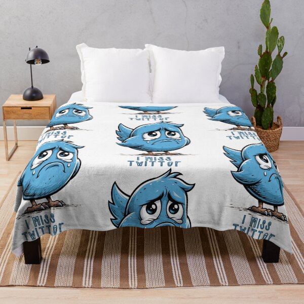 Item preview, I Miss Twitter | Nostalgic Sad Blue Bird Social Media Retro Design designed and sold by Ignorant-Artist.