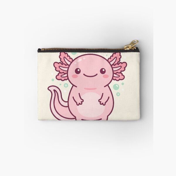 Item preview, Cute Kawaii Pink Axolotl Bubbles designed and sold by AEVORI.