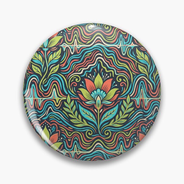 Item preview, Floral Wave Pattern designed and sold by ASTRAL ART LAB.