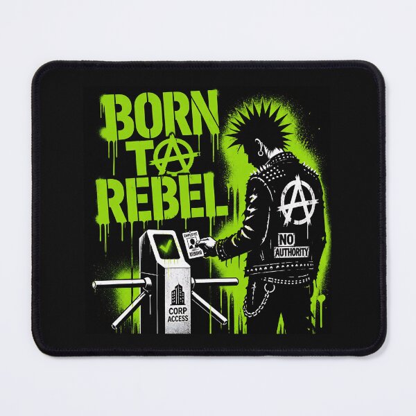Item preview, Born To Rebel Punk Corporate Slave designed and sold by RareVisuals.