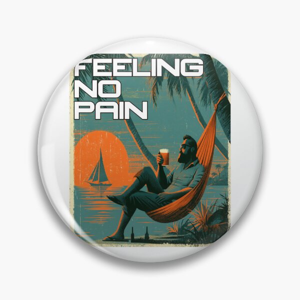 Item preview, Feeling No Pain | Hammock Sunset Vacation Mode Tropical Chill Design designed and sold by Ignorant-Artist.