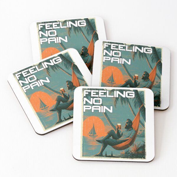 Item preview, Feeling No Pain | Hammock Sunset Vacation Mode Tropical Chill Design designed and sold by Ignorant-Artist.