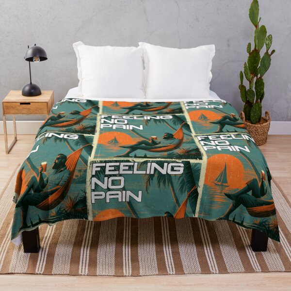 Item preview, Feeling No Pain | Hammock Sunset Vacation Mode Tropical Chill Design designed and sold by Ignorant-Artist.