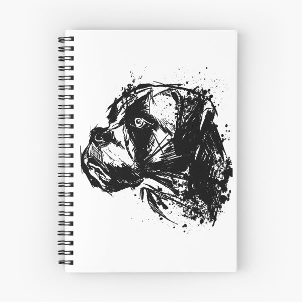 Item preview, Boxer Tattoo Style Dog Art designed and sold by Inkversed.