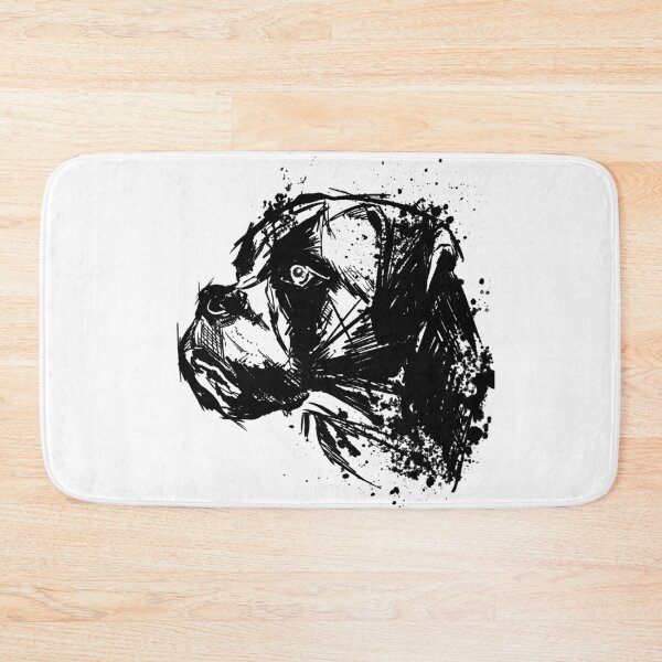 Item preview, Boxer Tattoo Style Dog Art designed and sold by Inkversed.