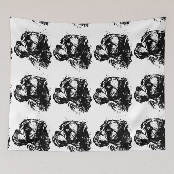 Item preview, Boxer Tattoo Style Dog Art designed and sold by Inkversed.