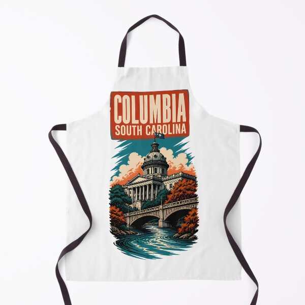 Item preview, Columbia, South Carolina, USA Vintage Travel Tourism Art designed and sold by TravelersGems.