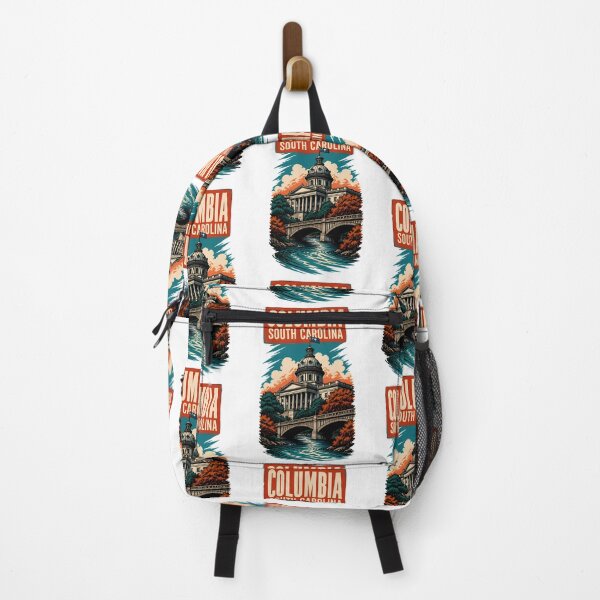 Item preview, Columbia, South Carolina, USA Vintage Travel Tourism Art designed and sold by TravelersGems.