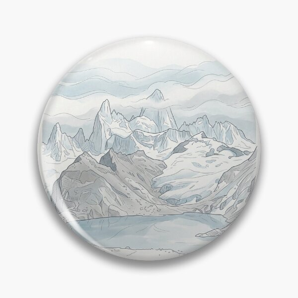 Item preview, Minimalist Glacier Mountain Lake Ice Blue designed and sold by AEVORI.